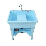 Floor Mount Plastic Laundry Tub Single Laundry Sink Type Plastic Wash Sink