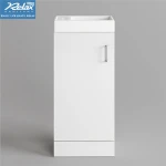 Floor Mounted Luxury Hotel Furniture 3 Drawer  Bathroom Mirror Vanity Cabinet