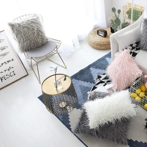 Fluffy Faux Fur Plush Case Shaggy Soft Chair Sofa Decor Cushion Covers