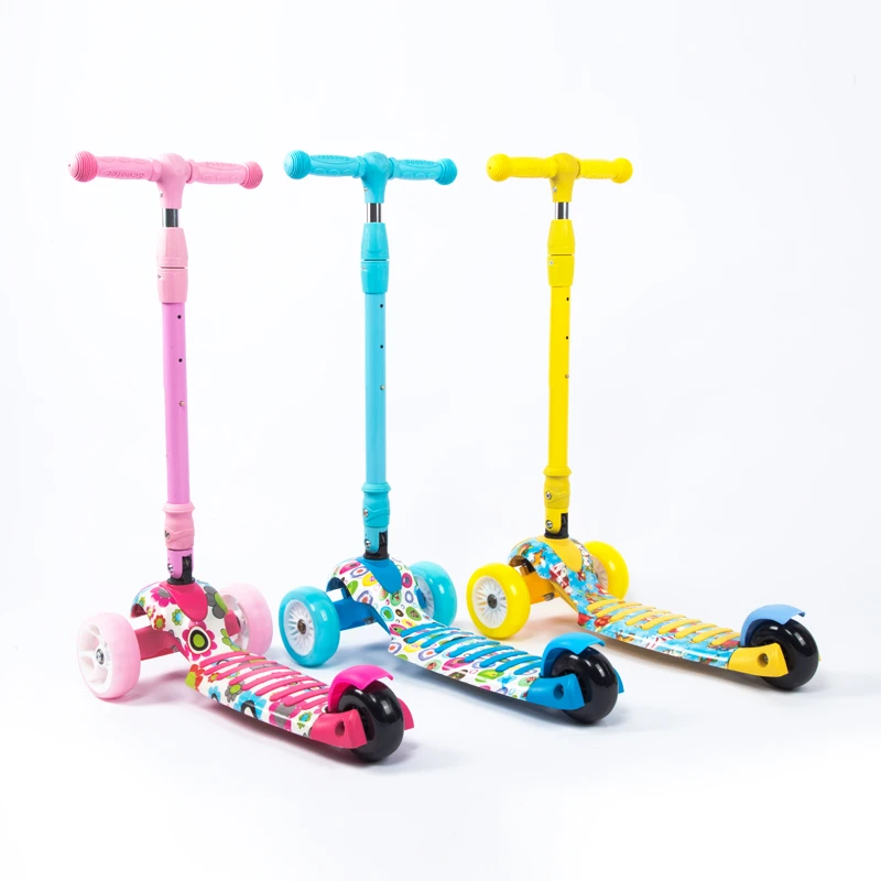 Foldable 3 wheels Children Kick Scooters  Height adjustable Kids Scooters Wholesale Factory price