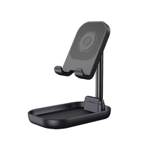 Foldable Tablet Stand Aluminum Wireless Mobile Phone Charger Desk Holder Custom Print Logo Pro Adjustable Plate