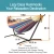 Import Folding Outdoor Hammock with Stand And Canopy Large 2 Person Hammock Stand Beach Swing Hanging Hammock Bed from China