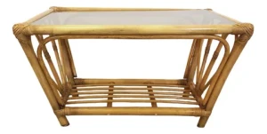 For Living Room, Hotel, Restaurant, Rectangle Natural Rattan Tea Table, Coffee Table Handmade From Vietnam