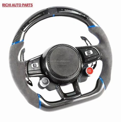 Buy For Vw Golf Mk7 Gti Golf R Gts Gtd Led Car Steering Wheel Genuine
