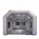 free door shipping portable inflatable spray booth for car paint, giant inflatable spray tent with filter system