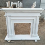 French Countryside Classic MDF Wood Vintage Fireplace