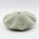 French Style Lightweight Casual Classic Solid Color Wool Beret Hat Cap