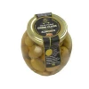 Fresh Green Olives. 100% Tunisian Olives Stuffed with Almonds, 370 ml Glass Jar