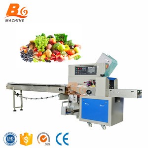 Fruit And Vegetable Cabbage Potato Garlic Broccoli Spinach Packaging Packing Machine For Onion With Servomotor tray