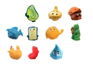 Fruity Figurines Playsets - Cartoon Detailed Fruity Figures - Promotional Fruity Toy Sets for Vending Machines