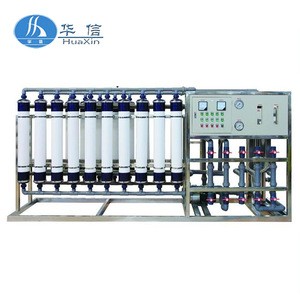 Full automatic PLC control system 5t/h grey water treatment system / hollow fiber membrane water treatment