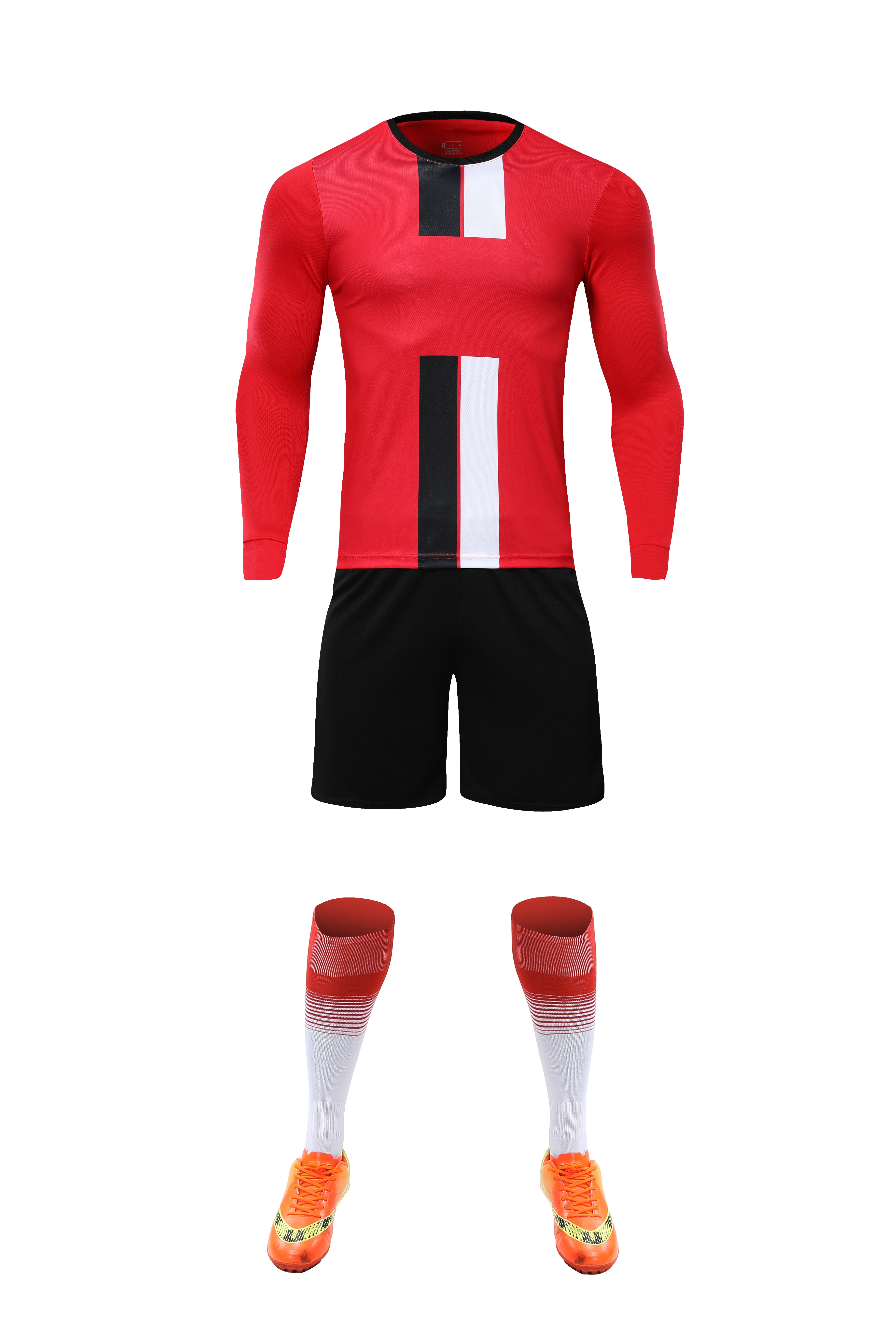 Full Sleeves Soccer Jersey Set Uniform Football Kit Thailand Quality  Unisex Oem  Style Time Soccer wear