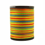 GALACES 0.8mm Hand-sewn Leather  Waxed Thread,Polyester Braid Flat Wax Thread, High Strength Polyester Sewing Thread