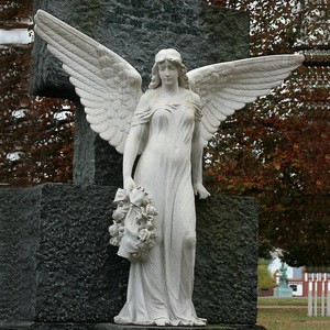Garden sculpture decor concrete life size woman angel statue