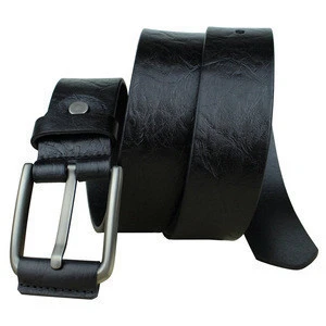Genuine leather belt customize pin buckle belt vintage cow leather alloy buckle mens belt