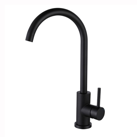 Gibo 304 Stainless Steel Hot and Cold Water Flexible Hoses for single handle pull-out Kitchen Faucet and sink tap by black color