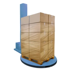Global Brand Variable Frequency Speed Pallet Stretch Film Protective Skid Wrapper Automatic Packaging Wrap Machine