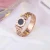 Import Gold Plated Rings 18k Jewellery Blank Inlay Highly Polished Zircon Hop Flag Stainless Steel Ring from China