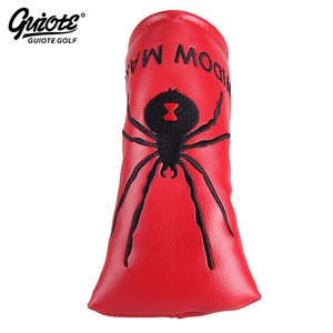 Golf Putter Cover Spider Red Design Blade Putter Head Cover