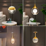 Good quality factory directly 2021 crystal light bubble chandelier contemporart luxury ball lamp aluminum gold chandelier