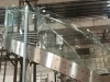good quality glass railing customized stainless steel steel wood arc stair