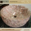 Good Quality Hand Carved Natural Bathroom Stone Sink Wash Basin With Bottom