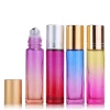 Gradient color Colorful Roll-on Bottle 10ml Perfume Glass Bottle Essential Oil Bottle Lip Oil