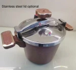 granite coating aluminum pan 2023 Stainless steel Cover Pressure Cooker for home using cooking pot