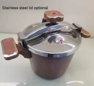 granite coating aluminum pan 2023 Stainless steel Cover Pressure Cooker for home using cooking pot