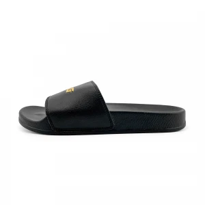 Greatshoe custom logo black slippers mens pvc slippers wholesale