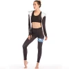 Guangzhou Manufacturer 3 Pieces Coat And Sports Bra And Leggings Suit Women Surf Wetsuit