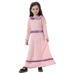 Guanzhou heyouj2 specific kids islamic clothing dress fancy assorted colors muslim party dress