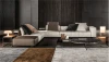 Guaranteed quality luxury PU fabric upholstered l shaped sofa living room furniture sofa set