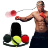 Gym Fitness Reflex PU Foaming Speed Balls Boxing Punching Balls With Headband