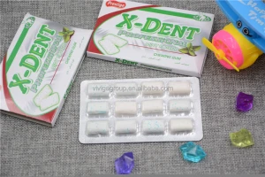 Halal X-DENT professional mint flavor chewing gum candy