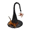 Halloween decoration witch hat halloween halloween party decoration Black Velvet Witch Display Hat