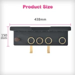 Hanger Rack Bathroom Hanging Shelf Wall Mounted Hair Dryer Holder Storage Organizer