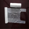 HDPE side gusset t-shirt plastic packing bag in roll or block for shopping