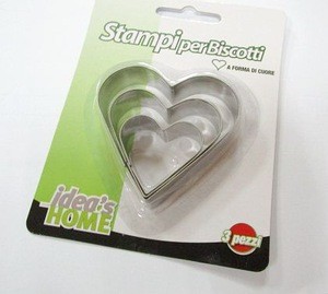 Heart shape funny shape clay tools stainless steel cake decorating pasta cutter