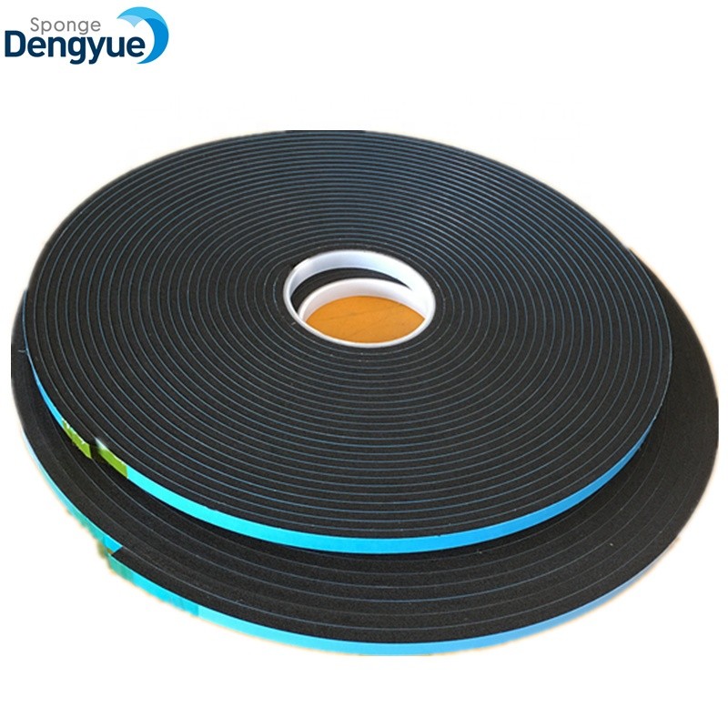 Heat Resistant Double Sides Adhesive Prevent Air Movement PVC Glass Window Rubber Seal Strip