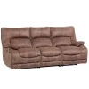 Henglin home furniture hot sale PU leather living room reclining sofa top grade Three Seat power reclining sofa
