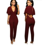 hfs1431b women  bodycon jumpsuit rompers bodysuit playsuit trousers