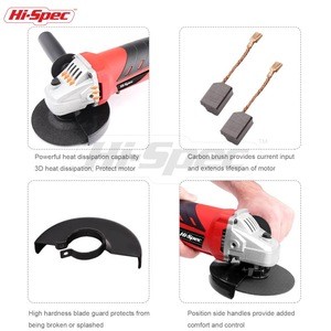 Hi-Spec 500W 5A Mini Electric Drill Angle Grinder Tools with 2pc Saw Disc Sanding Machine for Metal Masonary Mortar Brick Cut