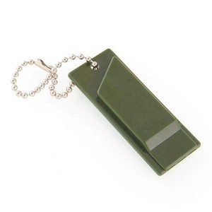 High Audio Emergency Survival Whistle With Keychain For Camping Hiking Outdoor Sport Tools Training Flat Whistle