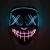 Import High Brightness Halloween Light Up Neon LED Mask Concert Scary Party Cosplay Purge Mask from China