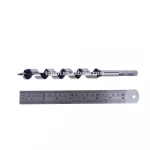 high carbon steel SDS auger drill bit brad point drilling hex shank spiral wood drills with thread tip