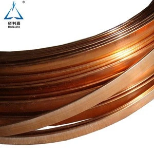 High Conductivity Low Offered Bare Flat Copper Strip Price