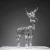 Import High-end hotel deer decoration high gloss transparent epoxy resin sculpture from China