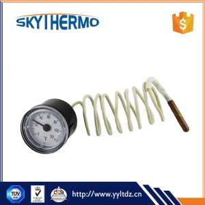 High Grade price list mercury thermometer round temperature gauge