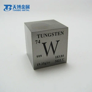 high quality 25.4x25.4x25.4mm tungsten cube,  tungsten cube price for sale